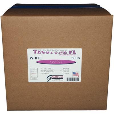 Garreco Tecstone FL White Dental Stone, 50 lb Carton - Tecstone Fl White - 50 lb Carton - Image 1