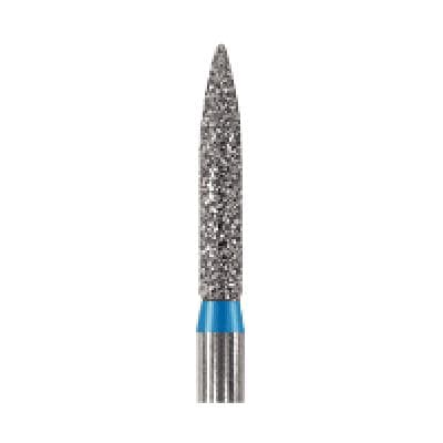 NeoDiamond® Crown/Bridge & Operative Diamond Burs – FG, Flame, Medium Grit, Blue Ring, #862 (1516.8M), 1.6 mm Diameter, 8.0 mm Length, 25/Pkg thumbnail 5