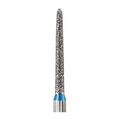 NeoDiamond® FG Diamond Bur, Medium Grit, Pointed Taper, Cone, #879 (1712.10M), 1.2 mm Diameter, 10.0 mm Length, Blue Ring, 25/Pkg thumbnail 6