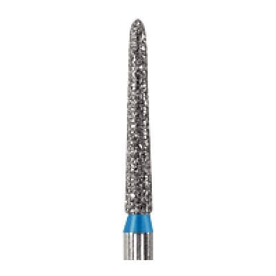 NeoDiamond® Crown/Bridge & Operative Diamond Bur, FG, Medium Grit, Pointed Taper Cone, #879 (1714.10M), 1.4 mm Diameter, 10.0 mm Length, Blue Ring, 25/Pkg thumbnail 5