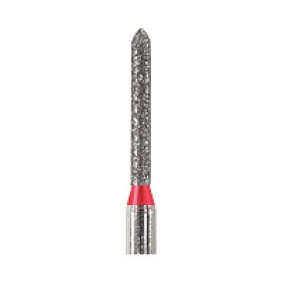 NeoDiamond® Beveled Cylinder Diamond Bur, FG, Fine Grit, Red Ring, #885 (1812.8F), 1.2 mm Diameter, 8.0 mm Length, 25/Pkg thumbnail 5