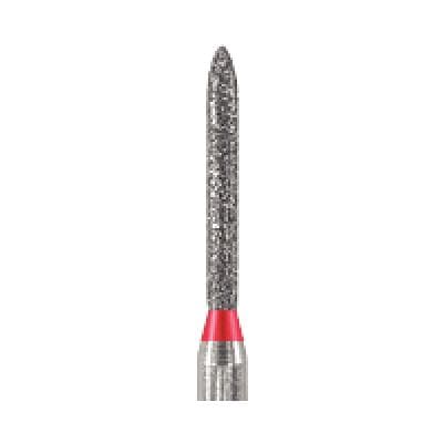 NeoDiamond® Crown/Bridge & Operative Diamond Bur, FG, Fine Grit, Modified Beveled Cylinder, #878 (1800.8F), 1.2 mm Diameter, 8.0 mm Length, Red Ring, 25/Pkg thumbnail 5