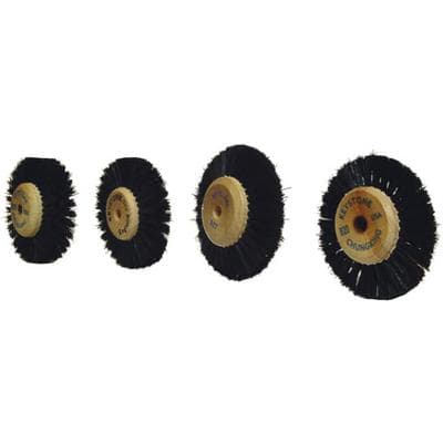 Keystone Wood Center/Hub Brush Wheel, 2.5" Diameter, Extra Stiff, 3 Row, #B24, 1/Pkg - Wood Center/Hub Brush Wheels – 1/Pkg - #B24 - Image 1