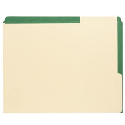 11-pt Color-Coded File Folder, End-Tab, 9-1/2" W x 11-3/4" H, Green, 100/Box thumbnail 2