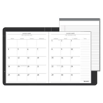At-A-Glance Monthly Planner, Black, January-December, 9" x 11" Page, AAG 7029005 - At-A-Glance Monthly Planners - Black, Jan.-Dec. - Image 1