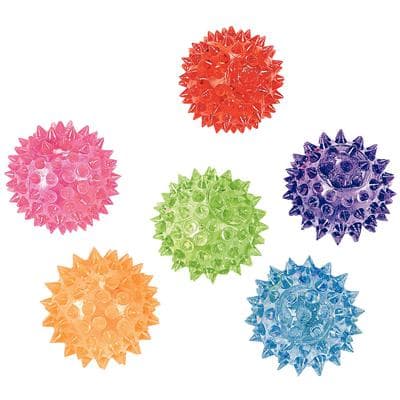 Mini Light-Up Spike Balls, Vinyl, Assorted Colors, 2" Diameter, 12/Pkg thumbnail 2