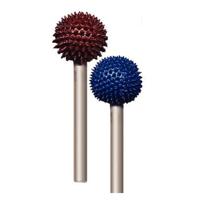 Typhoon® Tungsten Carbide Bur, Sphere, 7/16" Head Diameter, 7/16" Head Length, 3.18 mm (1/8") Shank, Coarse Grit (Red) - Typhoon® Tungsten Carbide Burs, Sphere - Sphere – 7/16" Head Diameter, 7/16" Head Length, 3.18 mm (1/8") Shank, Coarse Grit (Red) - Image 1
