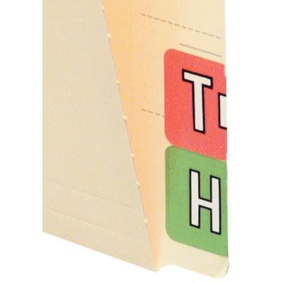 Extended End-Tab Folder, 11-pt, Positions 1 and 3, 9-1/2" x 12-1/4", Manila, 50/Box thumbnail 2