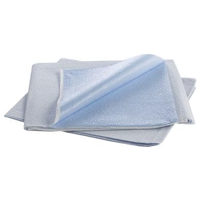 Graham Medical Tissue/Poly Standard Patient Drape, 48" x 40", White/Blue, 100/Case thumbnail 5