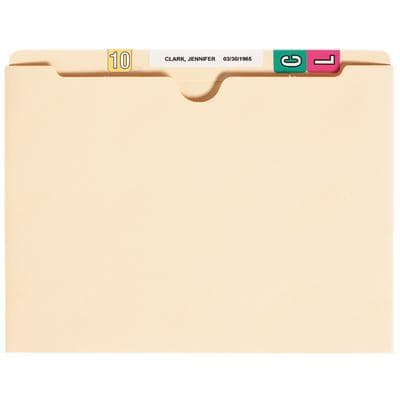 11-Pt Top-Tab File Pockets, Nonexpandable, 9-1/2" x 11-3/4", Manila, 100/Box - 11-Pt Top-Tab File Pockets, Nonexpandable, 9-1/2" x 11-3/4", 100/Box - File Pocket - Image 1