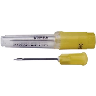 Monoject Hypodermic Needle, 27G x 1/2", Intermediate Bevel, Polypropylene Hub, Yellow, Sterile, 100/Box, 8881250362 thumbnail 4