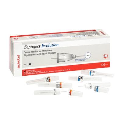 Septoject Evolution Dental Infiltration Needles, 27 Gauge, Short, 25 mm, Orange, 100/Box, 01N1600 thumbnail 11