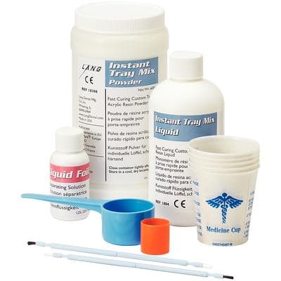Lang Dental Instant Tray Mix, Powder and Liquid Kit - White, 600g Powder and 236ml Liquid thumbnail 14