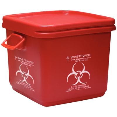 Isolyser SMS Sharps Mail-Back Disposal System, 18 Gallon, Red, 1/Pkg thumbnail 2