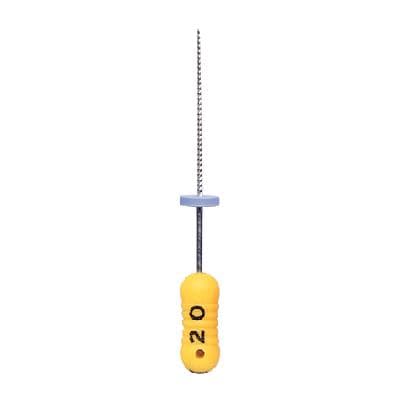 Premier K-File, Stainless Steel, 21 mm, Size #20, Yellow, 6/Pk, 9053204 thumbnail 15