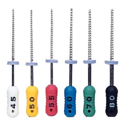 Premier K-Files 31mm, Assorted Sizes #45-80, Stainless Steel, Color-Coded, 6/Pack, #9053312 thumbnail 9