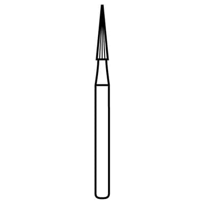 Microcopy NeoBurr Esthetic Finisher Carbide Bur, FG #EF6, 10 Straight Blades, Safe End, 1.4 mm Diameter, 6.0 mm Head Length, 10/Pk thumbnail 8