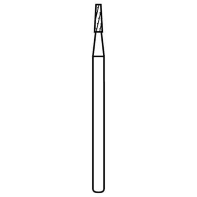 NeoBurr® Sterilized Surgical Length Carbide Burs, FGSL - Tapered Fissure Crosscut, #701, 1.2 mm Diameter, 3.8 mm Length, 10/Pkg - NeoBurr® Sterilized Surgical Length Carbide Burs, FGSL - Tapered Fissure Crosscut, # 701, 1.2 mm Diameter, 3.8 mm Length, 10/Pkg - Image 1