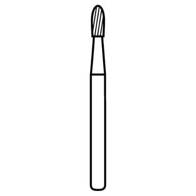 NeoBurr® Trimming and Finishing Carbide Bur, FG, 12-Blade, Egg Shape, #7404, 1.4 mm Diameter, 3.3 mm Length, 10/Pkg, NB10-7404 thumbnail 7