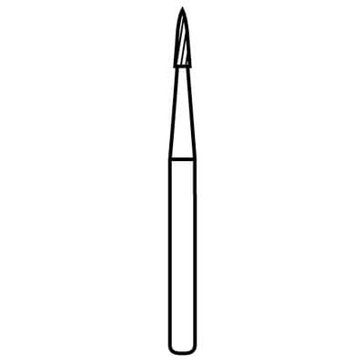 NeoBurr® Trimming and Finishing Carbide Bur, FG, 12-Blade, Needle Shape, #7902, 1.0 mm Diameter, 3.6 mm Length, 10/Pkg, NB10-7902 thumbnail 6