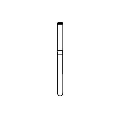 NeoDiamond® Diamond Bur, FG, End Cutting, Medium Grit, 1.6 mm Diameter, 10/Pkg, #10839 (5016M) thumbnail 5