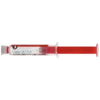 Chlor-XTRA 6% Sodium Hypochlorite Irrigant, 3cc Prefilled Syringes, 10/Box, with 27G Side-Vented Tips thumbnail 6