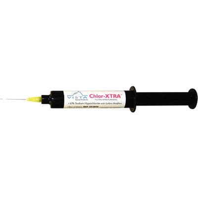 Chlor-XTRA 6% Sodium Hypochlorite Root Canal Irrigant, 12 cc Prefilled Syringes, 10/Box with 27 Ga Side-Vent Tips thumbnail 12