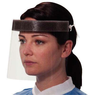Halyard Guardall Shield® 3/4 Length Face Shield Visor, Clear, Anti-Fog, 7-1/2", 40/Case thumbnail 2