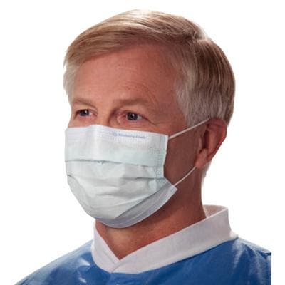 Halyard The Lite One Earloop Procedure Mask, Blue, Pleat-Style, 50/Box, 62356 thumbnail 8