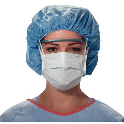 Halyard The Lite One Surgical Mask, Blue, Pleat-Style with Ties, 50/Box thumbnail 4