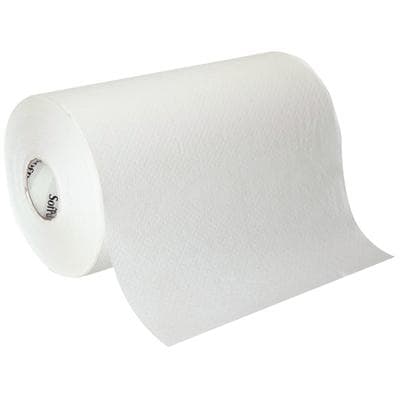 SofPull® Hardwound Roll Paper Towel, White, 9" W x 400' Roll, 6 Rolls/Case - SofPull® Hardwound Roll Paper Towel – 400 Feet/Roll, 6 Rolls/Case - SofPull® Hardwound Roll Paper Towel – 400 Feet/Roll, 6 Rolls/Case - Image 1