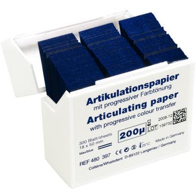 Hanel Articulating Paper Strips, 200 Microns, Blue, 18 x 50mm, 300/Box, 480397 thumbnail 6