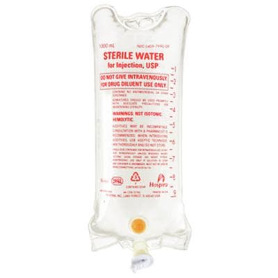 ICU Medical Sterile Water for Injection USP, 1000 mL Bag, NDC 00990-7990-09 - Sterile Water for Injection – USP, 1000 ml Bag - Sterile Water for Injection – USP, 1000 ml Bag - Image 1