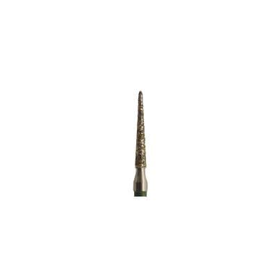 Meisinger FG #850.014 Coarse Round End Taper Diamond Bur, 1.4mm Head, 8mm Working Length, Green Band, Multi-Use, 5/Pk, US #7664 thumbnail 8