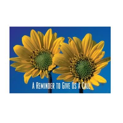 Floral 4-Up Laser Postcards, Sunflowers, 5-1/2" W x 4-1/4" H, 100/Pkg - Floral 4-Up Laser Postcards, 100/Pkg - Sunflowers, 5-1/2" W x 4-1/4" H - Image 1