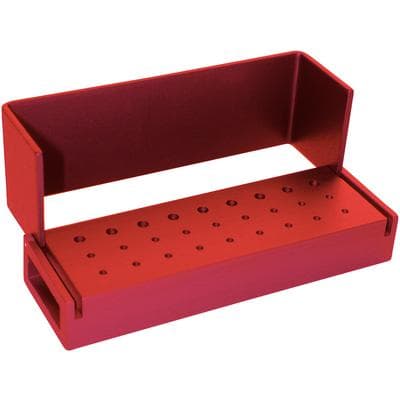 Kerr Rotary AXIS Bur Block, 27 Holes, 18 FG/9 RA, Red Anodized Aluminum, Autoclavable, AB110-1R thumbnail 9