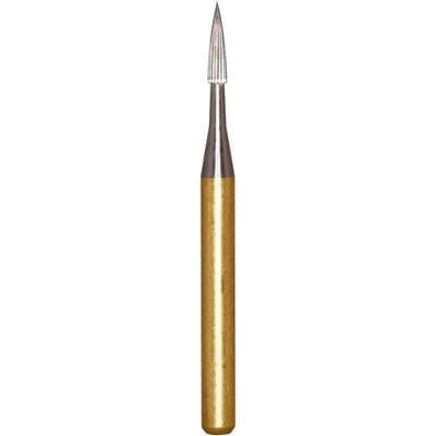 Kerr Razor Sculpt Carbide Bur, #246, Flame, FG, 0.9 mm Diameter, 3.6 mm Length, 5/Pk, H246RZS-009 thumbnail 8