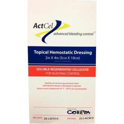 ActCel Hemostatic Gauze, 2" x 4", 20/Pkg - ActCel Hemostatic Gauze® - 2" x 4" - Image 1