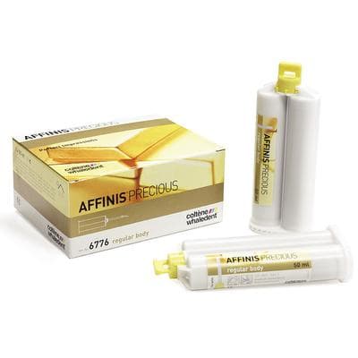 Coltene Affinis Precious Regular Body VPS Impression Material, Gold, 2 x 50 mL Cartridges with 12 Mixing Tips, C6776 thumbnail 14