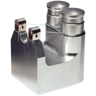 Dual-SafeDispense Floss Dispenser, Anodized Aluminum, Holds 2 Spools, Silver, 1/Pkg thumbnail 2