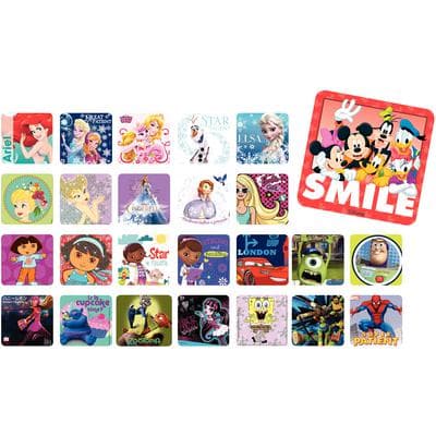 1000 Licensed Sticker Assortment Pack, 2.5" x 2.5" Each, 1000/Pkg - 1000 Licensed Sticker Assortment Pack - 1000 Licensed Sticker Assortment Pack - Image 1