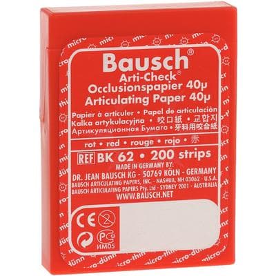 Arti-Check Articulating Paper Strips, Pre-Cut, 40 Microns, Red, 200/Pk, BK62 thumbnail 9
