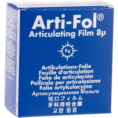 Arti-Fol II Ultra-Thin Two-Sided Articulating Film, 8 Microns, 22 mm x 20 m, Blue/Blue, 1 Roll/Pk, BK27 thumbnail 11