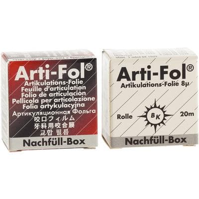 Bausch Arti-Fol Metallic Articulating Film Refill, 22mm x 20m, Black/Red, 2-Sided, 12 Micron, BK-1028 thumbnail 5