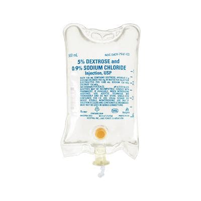 5% Dextrose and 0.9% Sodium Chloride Injection, USP - 500 ml, 24/Case, NDC 00409-7941-03 - 5% Dextrose and 0.9% Sodium Chloride Injection, USP - 500 ml, 24/Case - Image 1