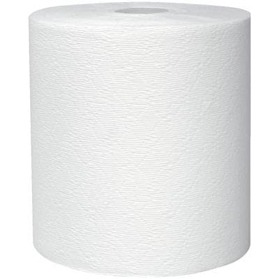Kleenex® Hard Roll Towels, White, 8" x 4.25' (425 ft), 12 Rolls/Pkg - Kleenex® Hard Roll Towels – White, 8" x 4.25’, 12 Rolls/Pkg - Kleenex® Hard Roll Towels – White, 8" x 4.25’, 12 Rolls/Pkg - Image 1
