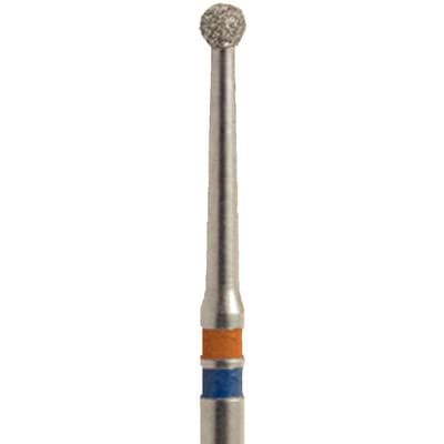 Meisinger Zirconia Diamond Bur, FG, Long Neck Round, #801-014M, 1.4 mm, Medium Grit, Blue, 5/Pk, Z801L-014-FG thumbnail 12