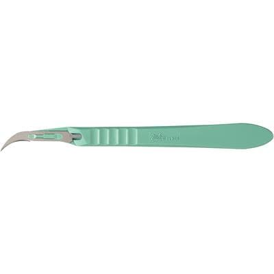 Miltex Sterile Disposable Scalpel, #12 Stainless Steel Blade, Safety Sleeve, 10/Box, 4-412 thumbnail 14