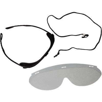 Dynamic Disposables Safety Eyewear Value Pack, 25 Frames, 100 Clear Lenses, 5 Cords, Black, 3908 thumbnail 8