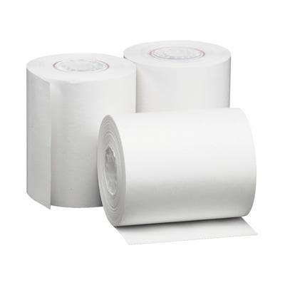 Thermal Calculator Roll, White, 2-1/4" x 85', 3/Pkg, BSN25347 - Thermal Calculator Roll, White, 2-1/4" x 85', 3/Pkg - Thermal Calculator Roll – White, 21/4" x 85', 3/Pkg - Image 1